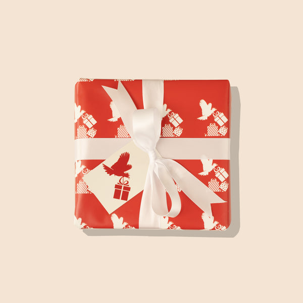 Cheeky Cocky Wrapping Paper and Gift Tags Are Flying Away!