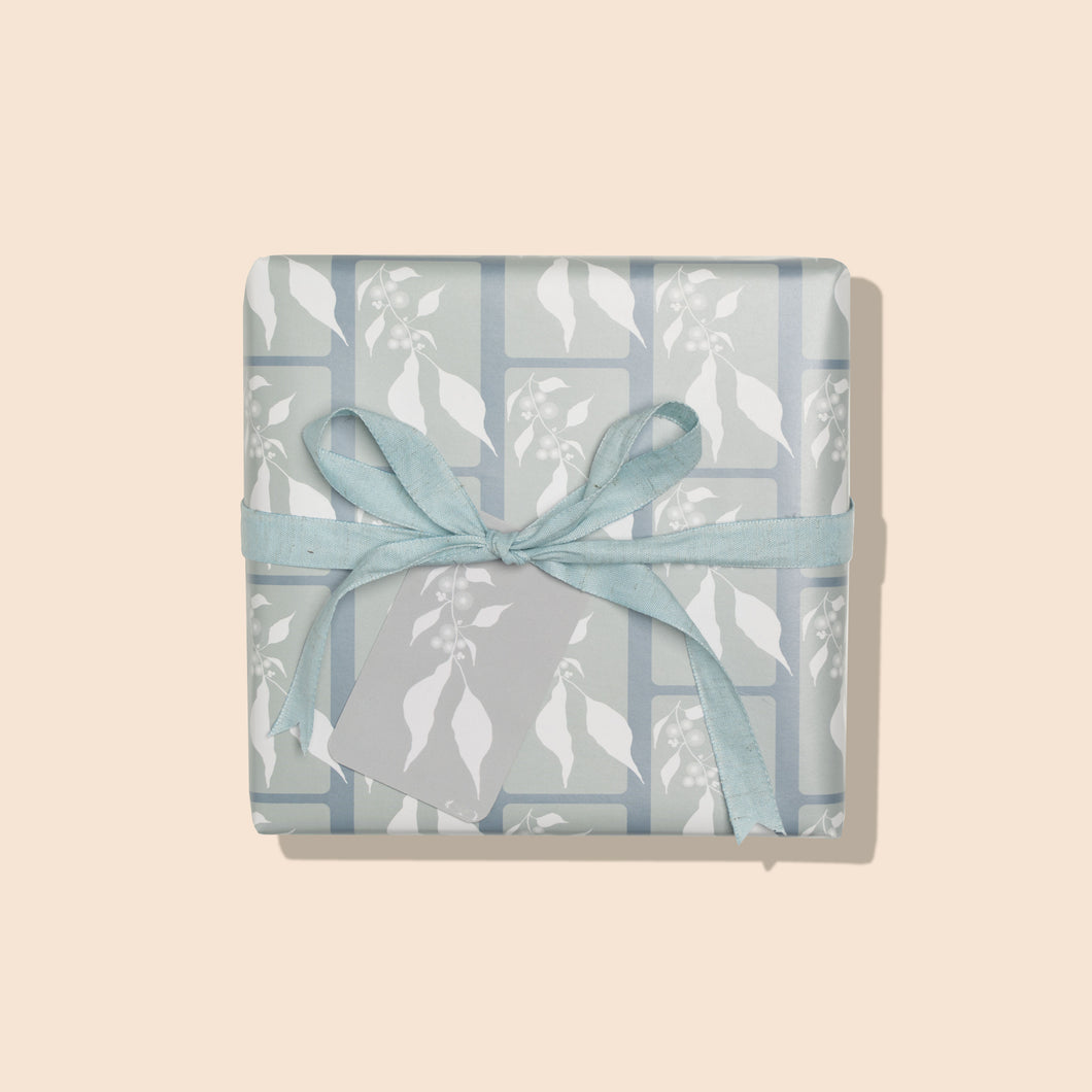 Gum Leaves and Blossoms Wrapping Paper ~ COST PRICE!